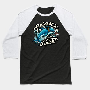 FINTASTIC FINISH - FUNNY ANIMALS GRADUATION DAY QUOTES Baseball T-Shirt